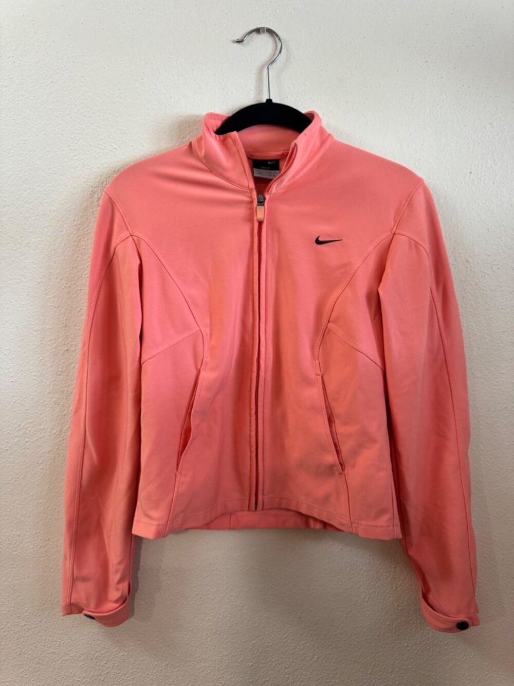 Nike Dri-FIT Women's Coral Pink Full Zip Athletic Jacket XS